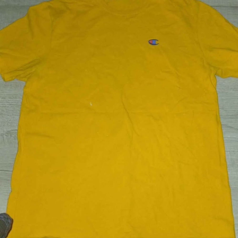 Champion Men's Short Sleeve Tee in Bright Yellow